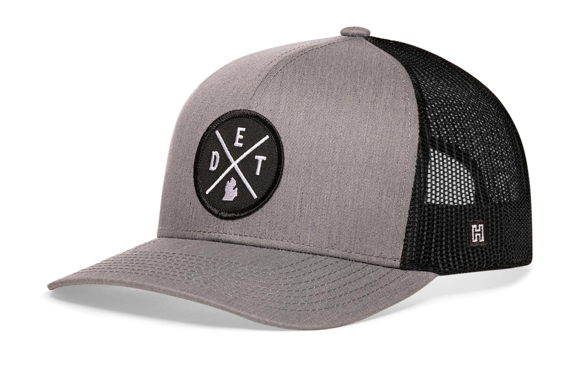 Detroit Trucker Hat | Black DET X Snapback