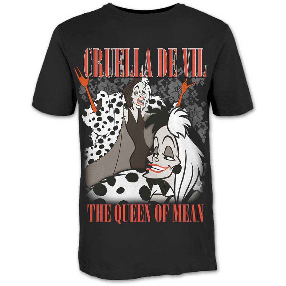 Disney 101 Dalmatians Cruella Homage Mens T Shirt Officially Licensed