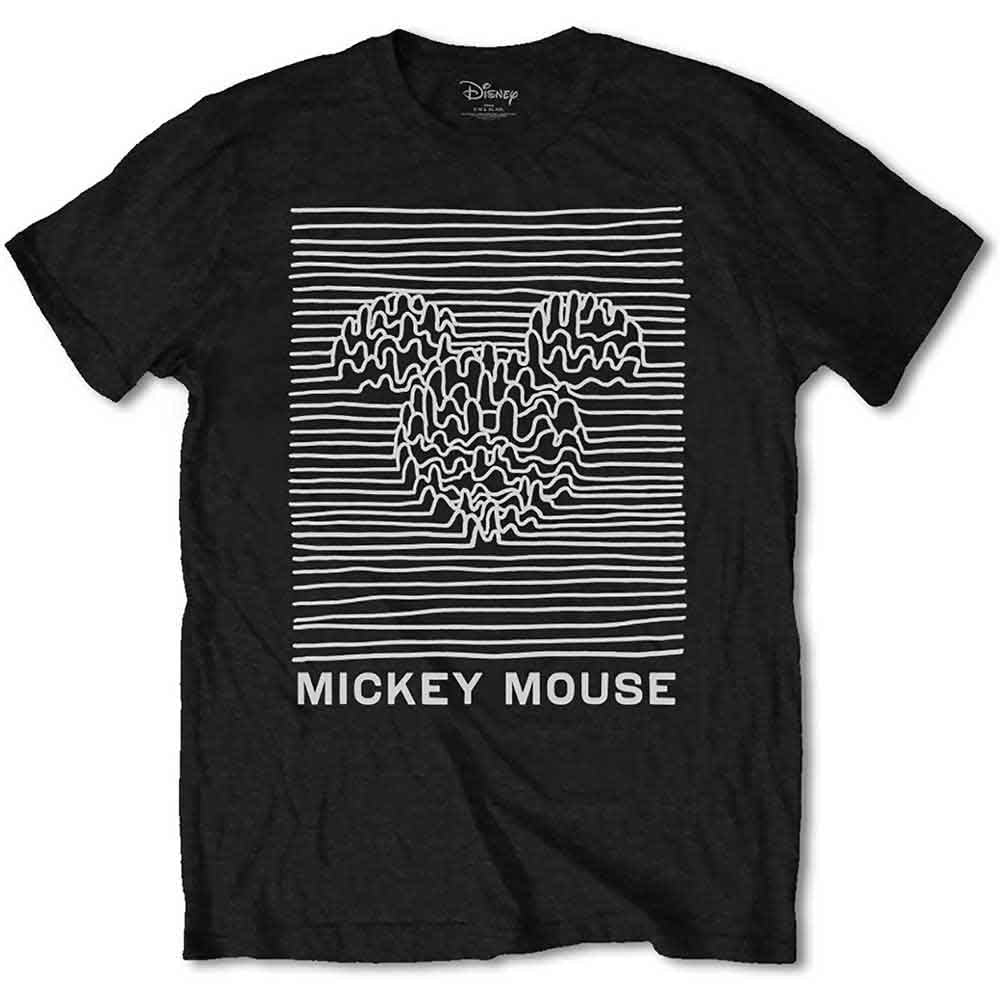 Disney Mickey Mouse Unknown Pleasures Mens T Shirt Officially Licensed