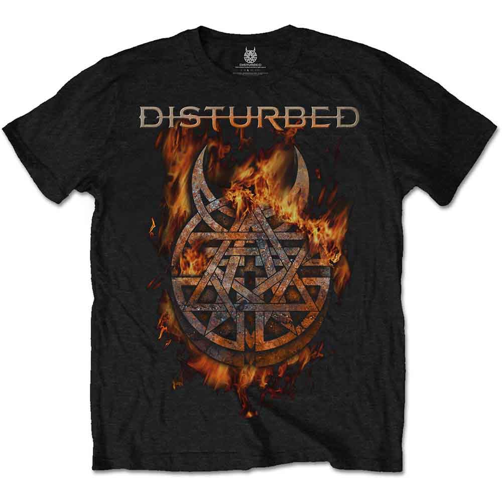 Disturbed Burning Belief Mens T Shirt Officially Licensed