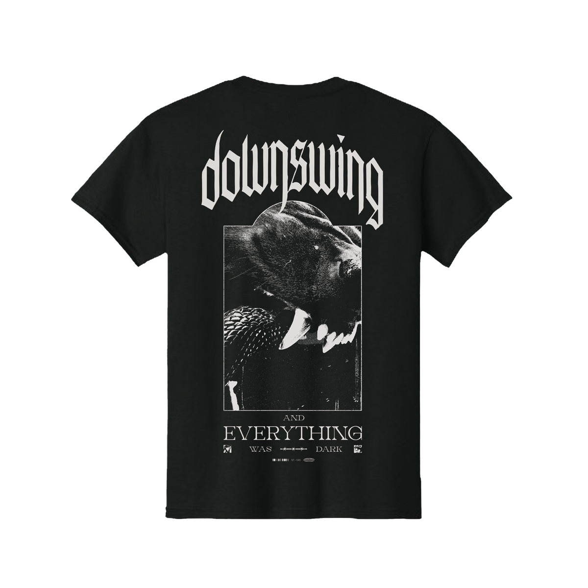 Downswing - Everything Was Dark Mens T Shirt Black Officially Licensed