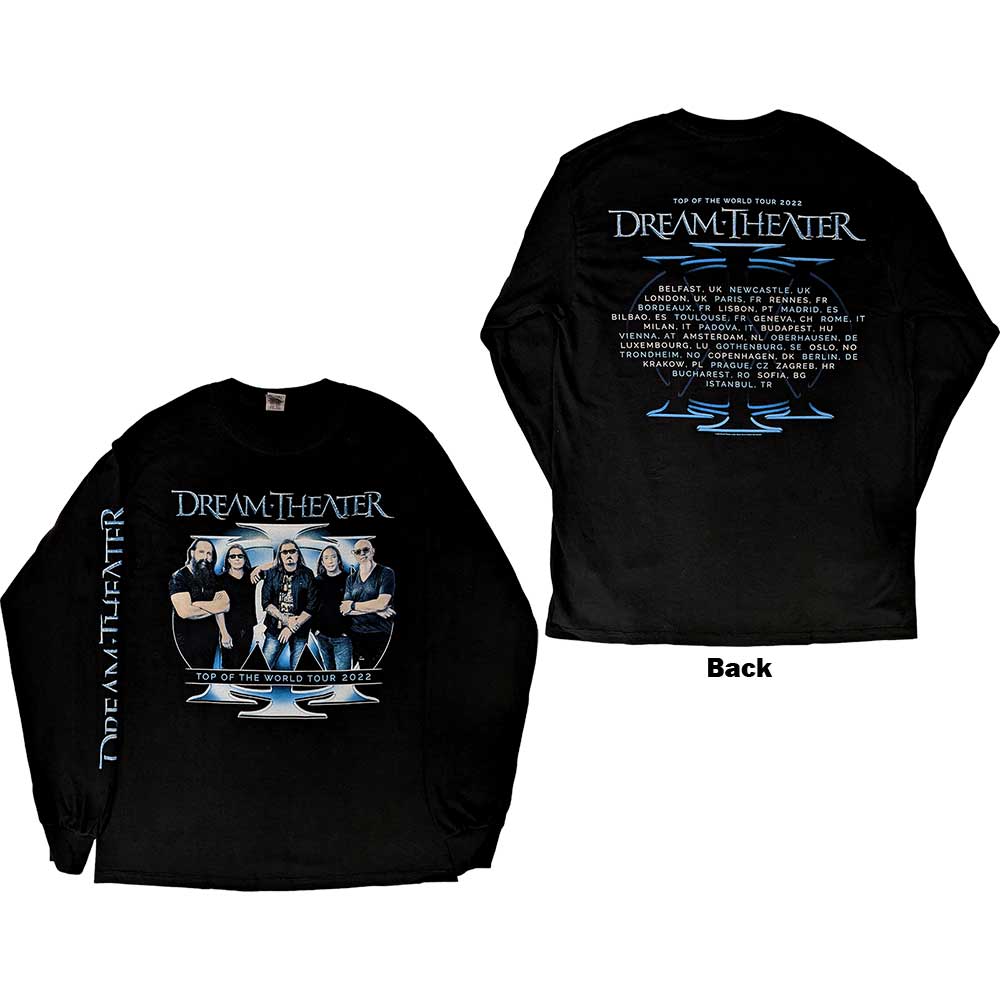 Dream Theater Band Photo TOTW Tour 2022 Long Sleeve Shirt Officially Licensed