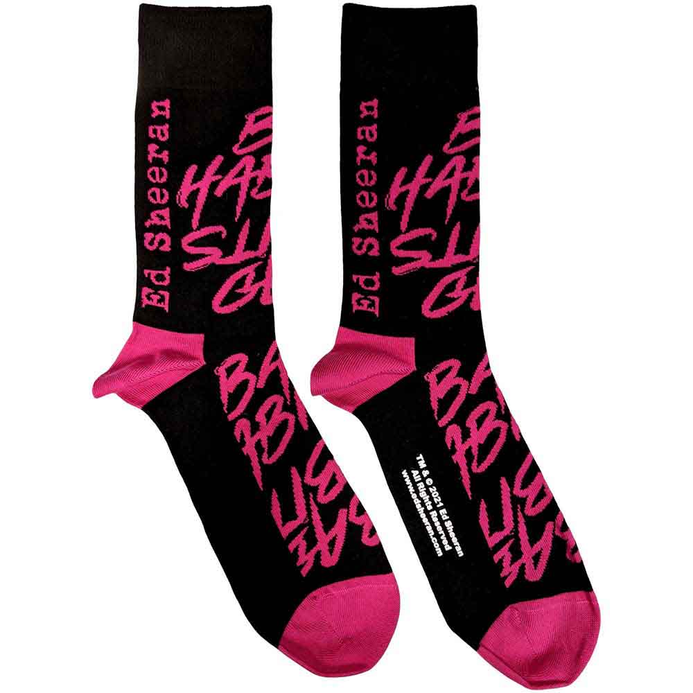 Ed Sheeran Bad Habits Socks Officially Licensed