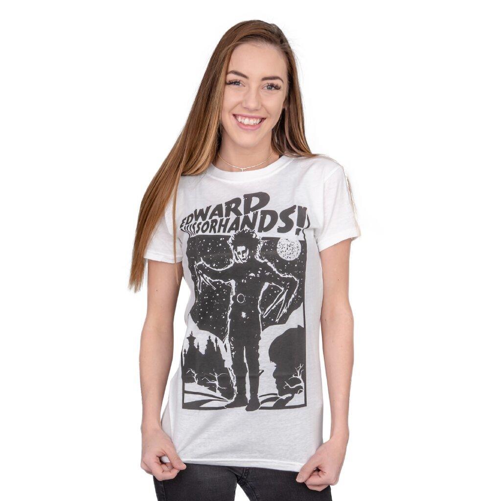 Edward Scissorhands Retro Poster Juniors Tee