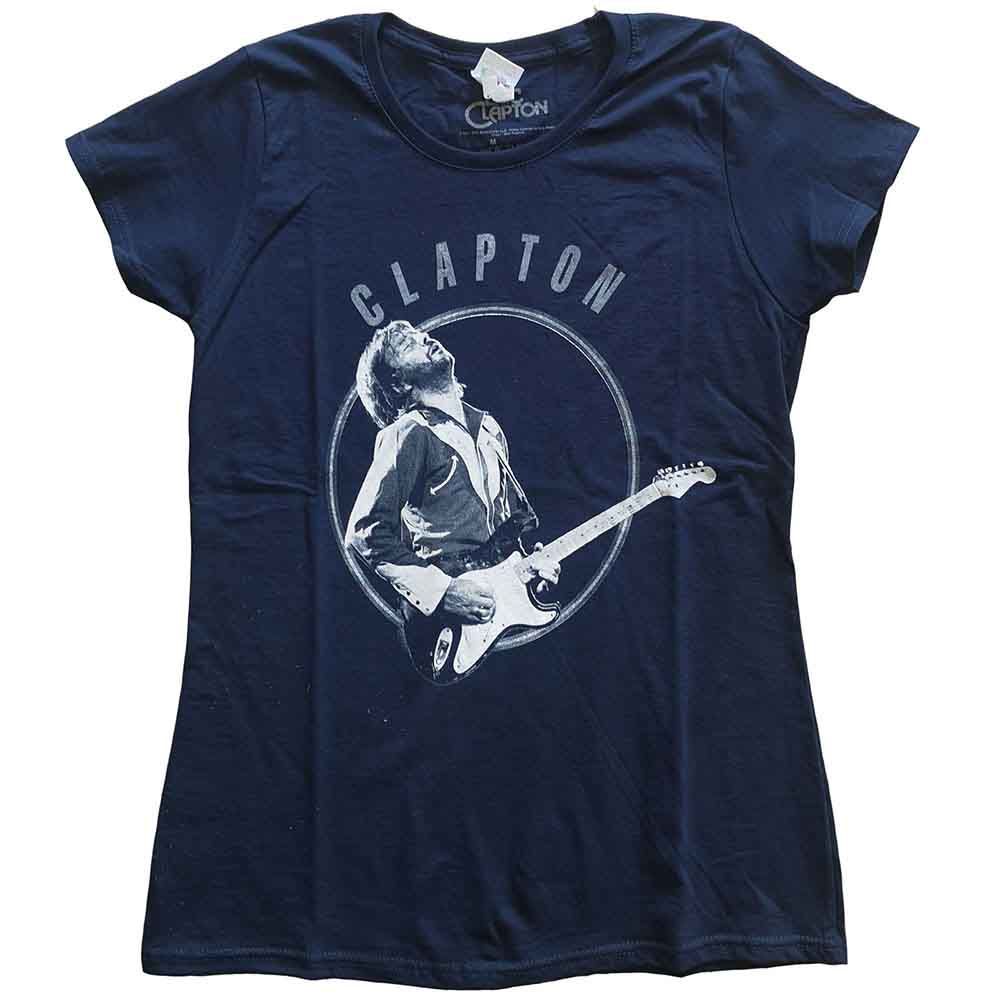 Eric Clapton Vintage Photo Womens T Shirt Officially Licensed