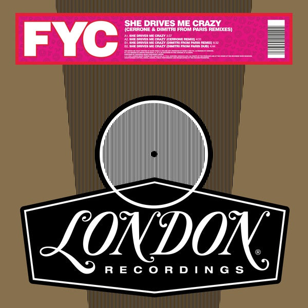 Fine Young Cannibals - She Drives Me Crazy (Cerrone & Dimitri From Paris Remixes) Vinyl Record