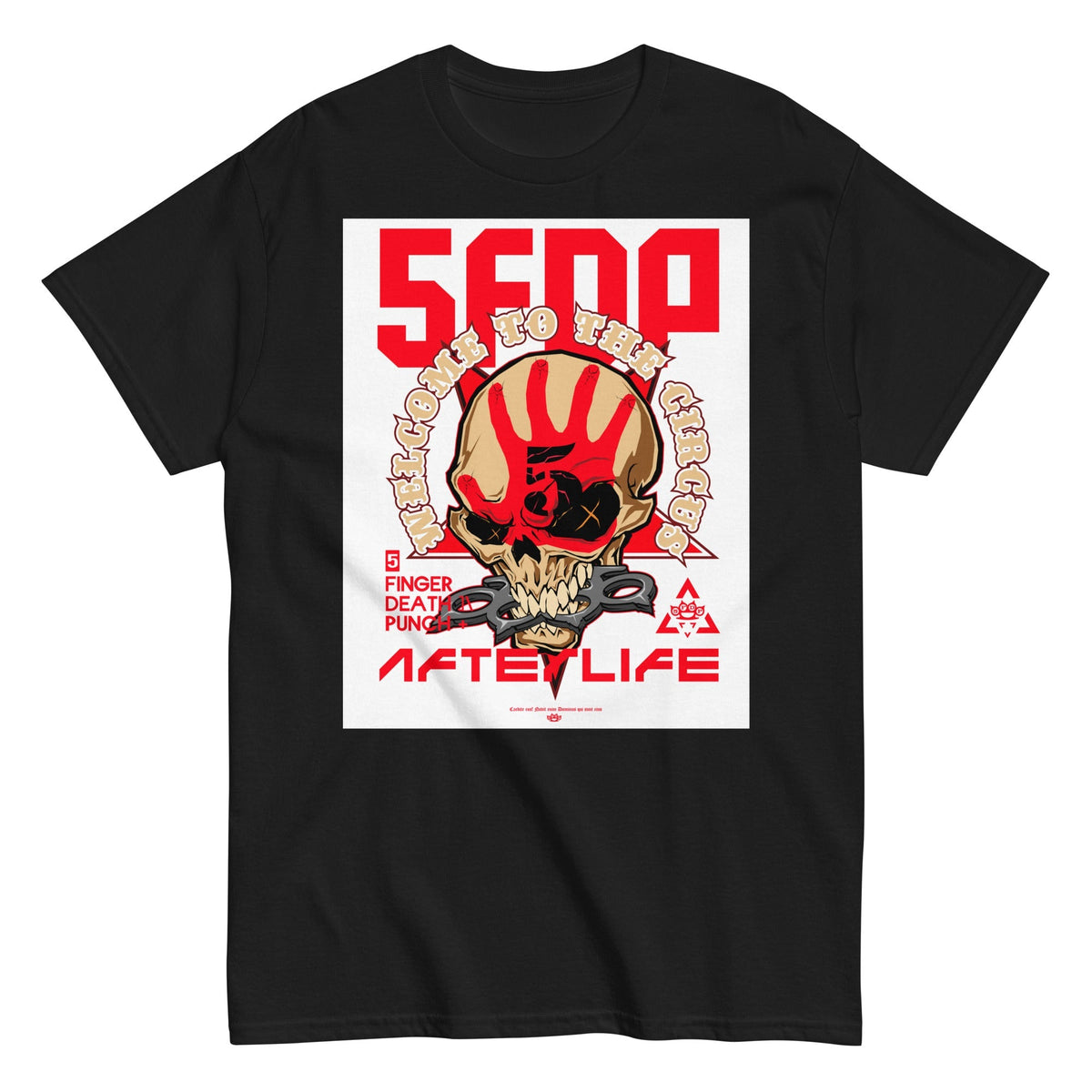 Five Finger Death Punch Welcome to the Circus Officially Licensed Mens T Shirt Black