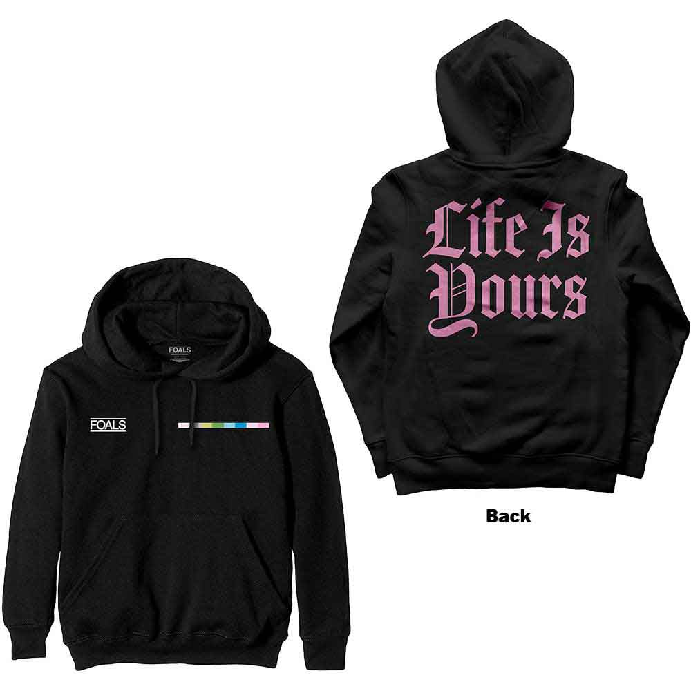 Foals Life Is Yours Text Hoodie Sweatshirt Officially Licensed
