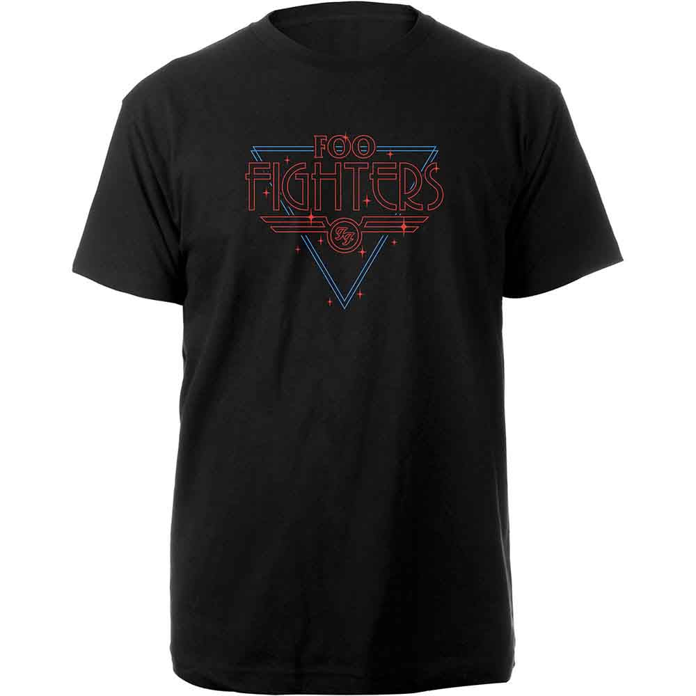 Foo Fighters Black Disco Outline Mens T Shirt Officially Licensed