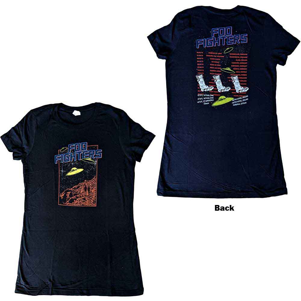 Foo Fighters UFOS 2015 European Tour Womens T Shirt