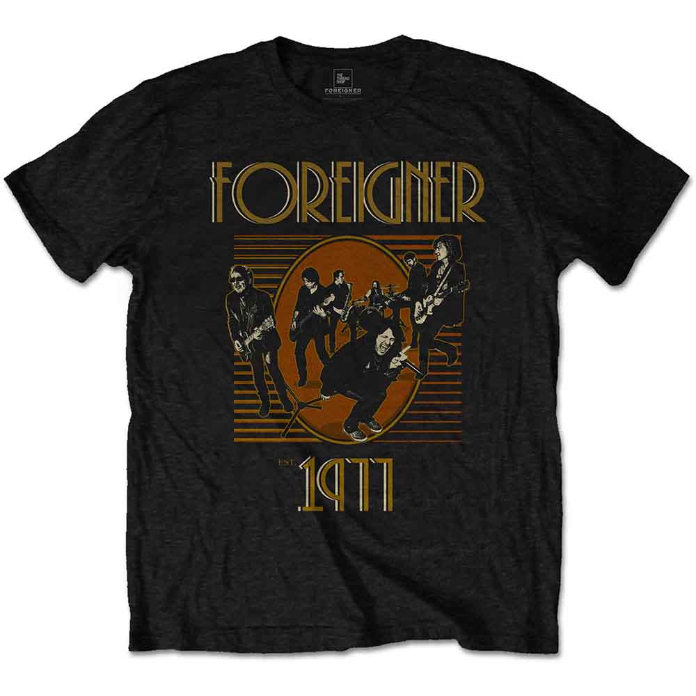 Foreigner Est. 1977 Mens T Shirt Officially Licensed