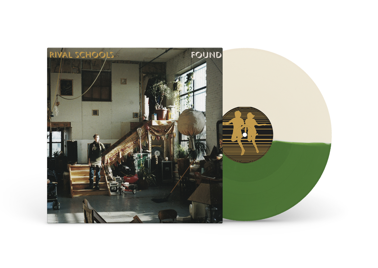 Rival Schools - Found (Olive Green & Cream) Vinyl Record