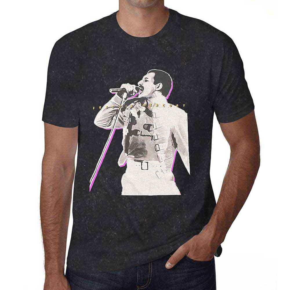 Freddie Mercury Glow Mens T Shirt Officially Licensed