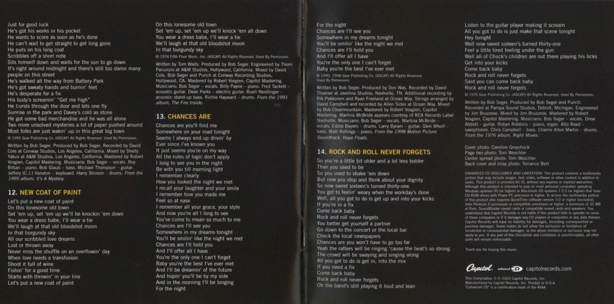 Bob Seger – Greatest Hits 2 Music CD
