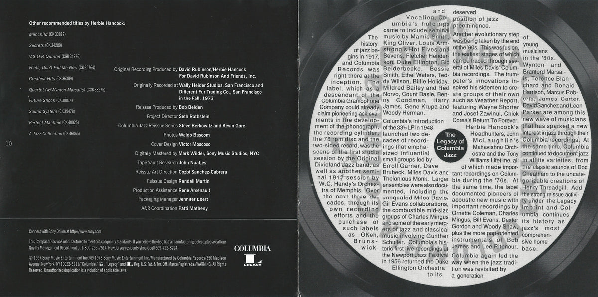Herbie Hancock – Headhunters Music CD