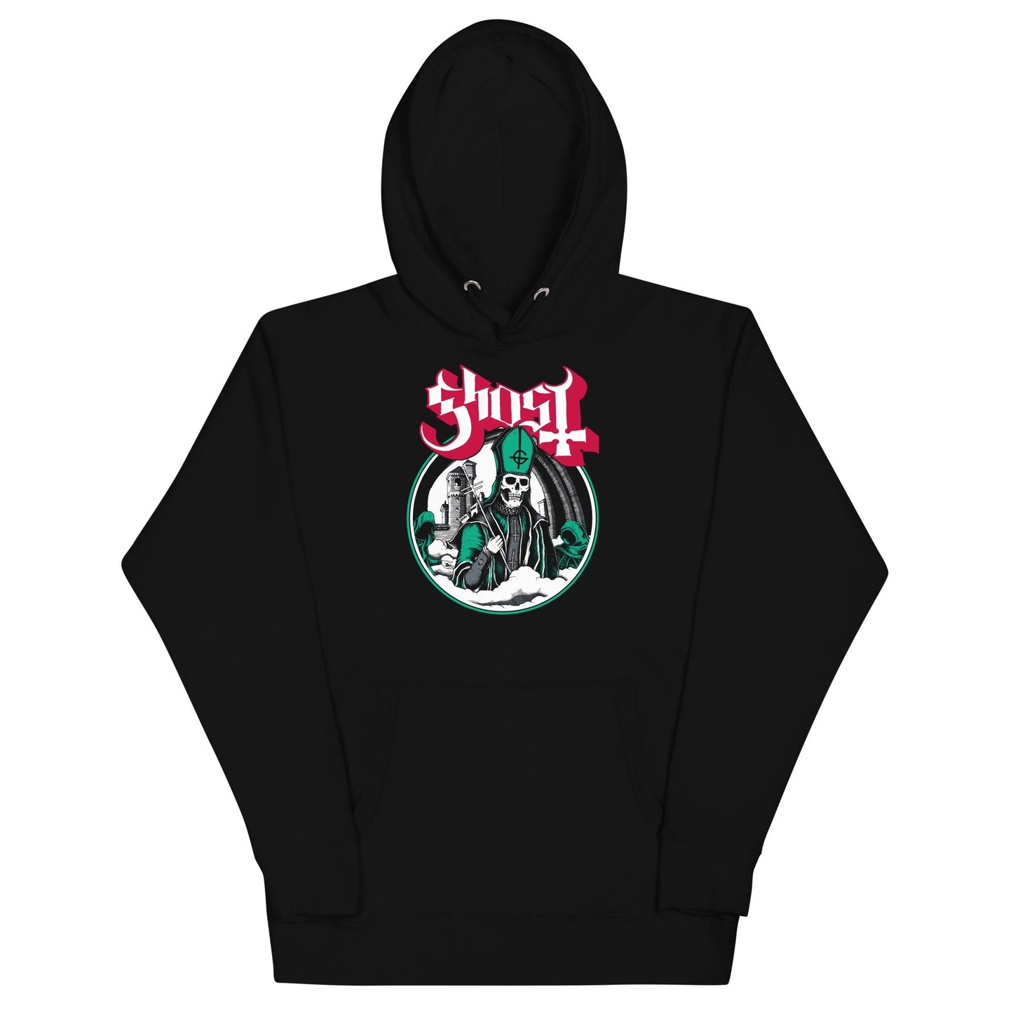 Ghost Green With Envy Mens Officially Licensed Hoodie Black