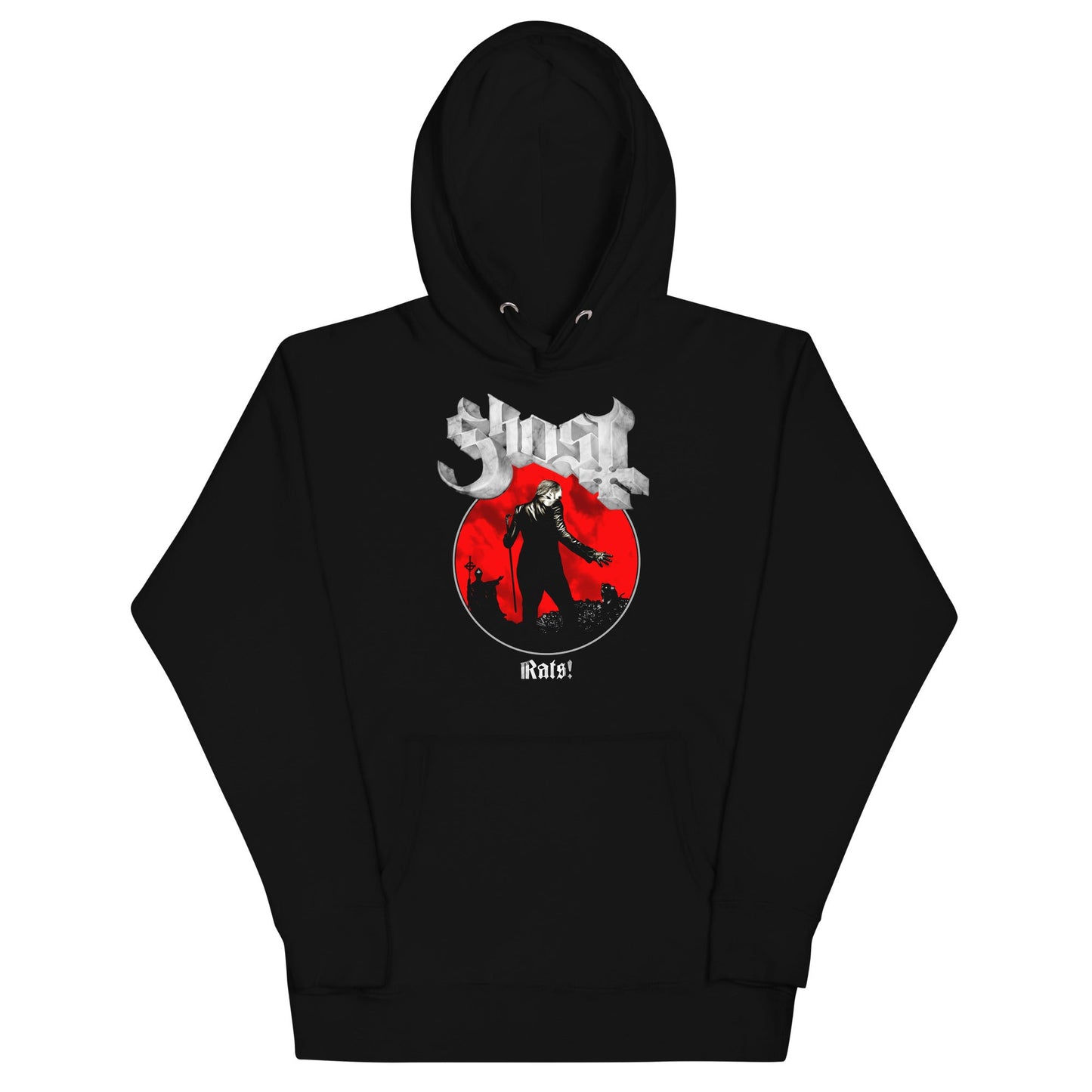 Ghost Rats! Mens Officially Licensed Hoodie Black