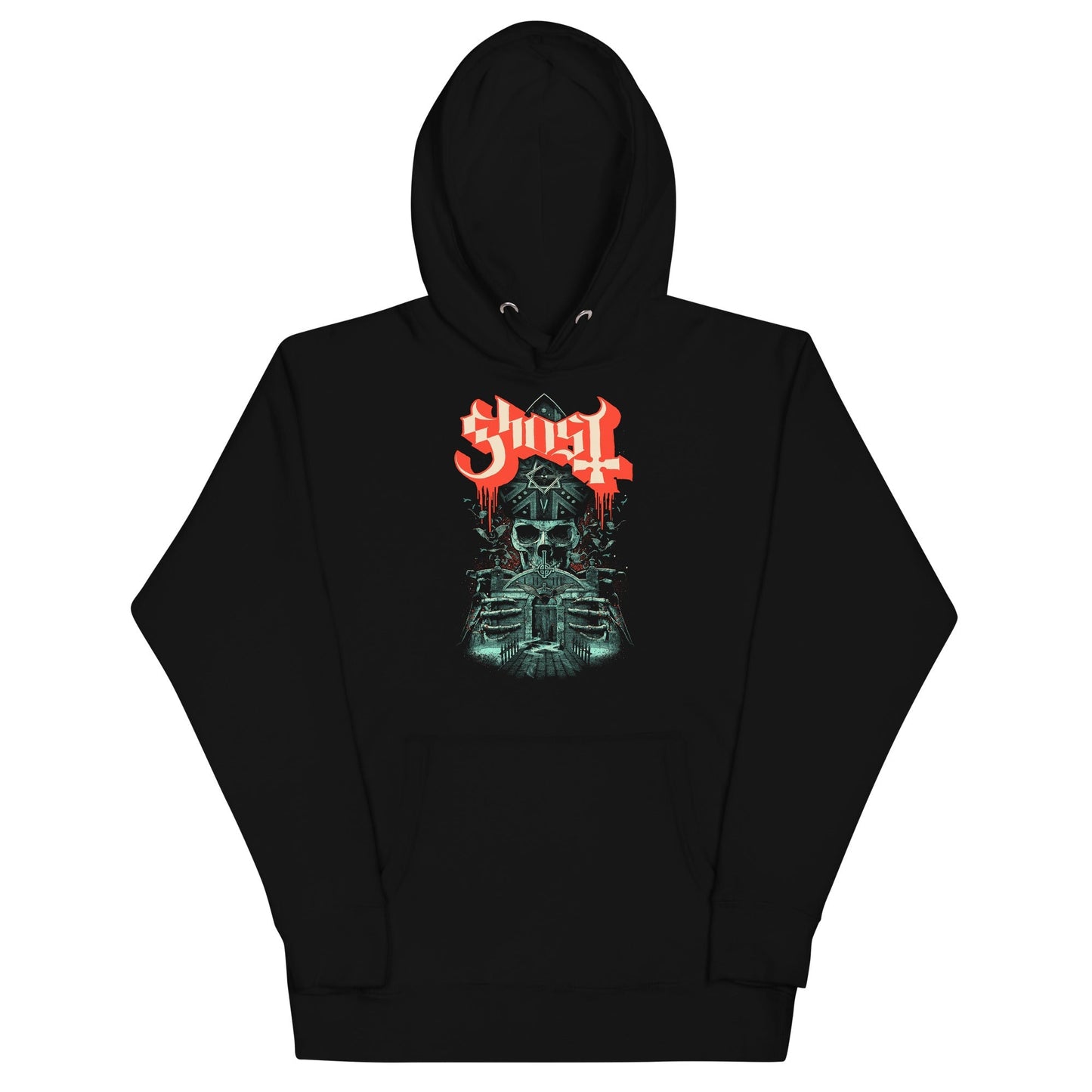 Ghost Enter Alone Mens Officially Licensed Hoodie Black