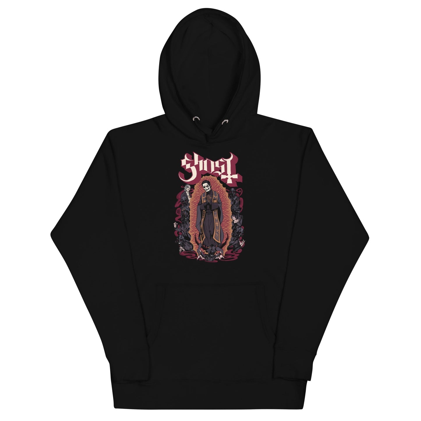Ghost Come With Me Mens Officially Licensed Hoodie Black