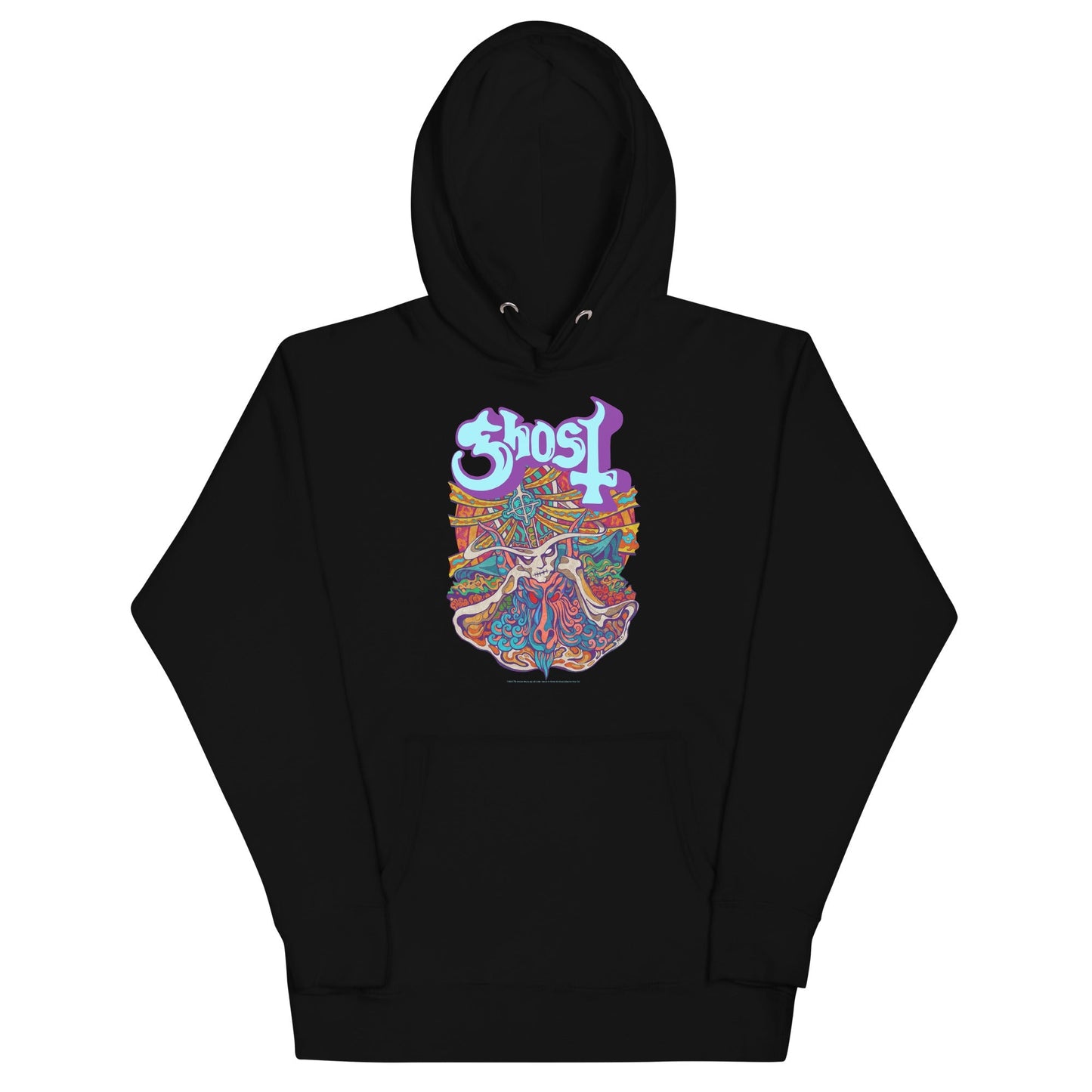 Ghost Neon Blur Mens Officially Licensed Hoodie Black