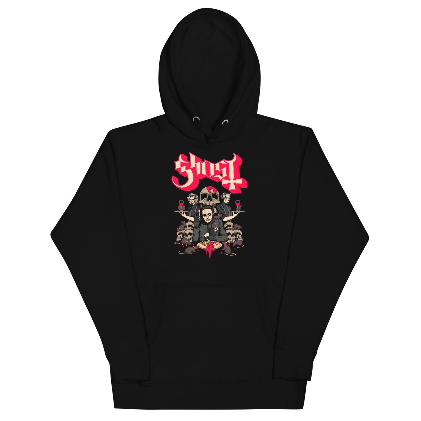 Ghost Pick Your Poison Mens Officially Licensed Hoodie Black