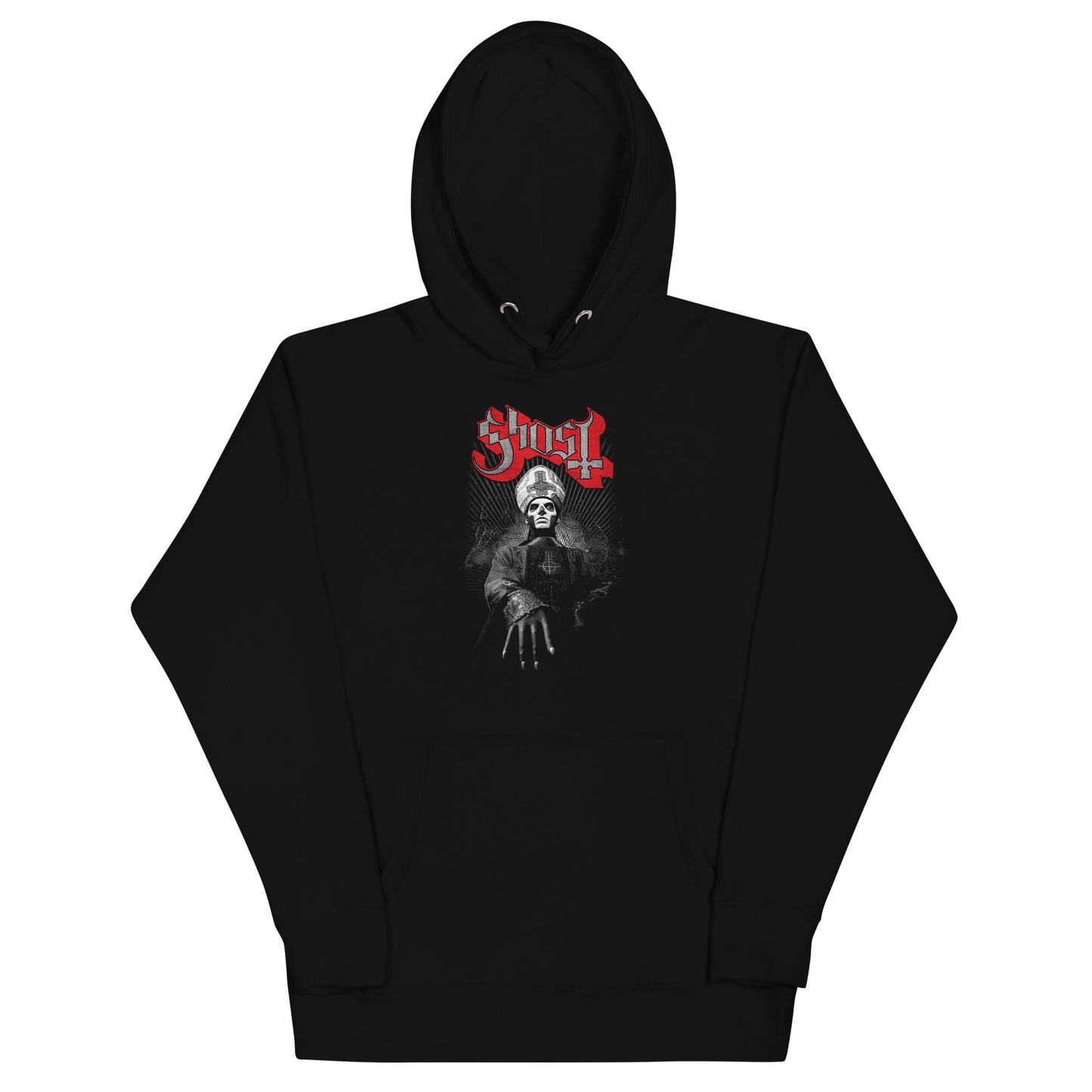 Ghost Silveresque Mens Officially Licensed Hoodie Black