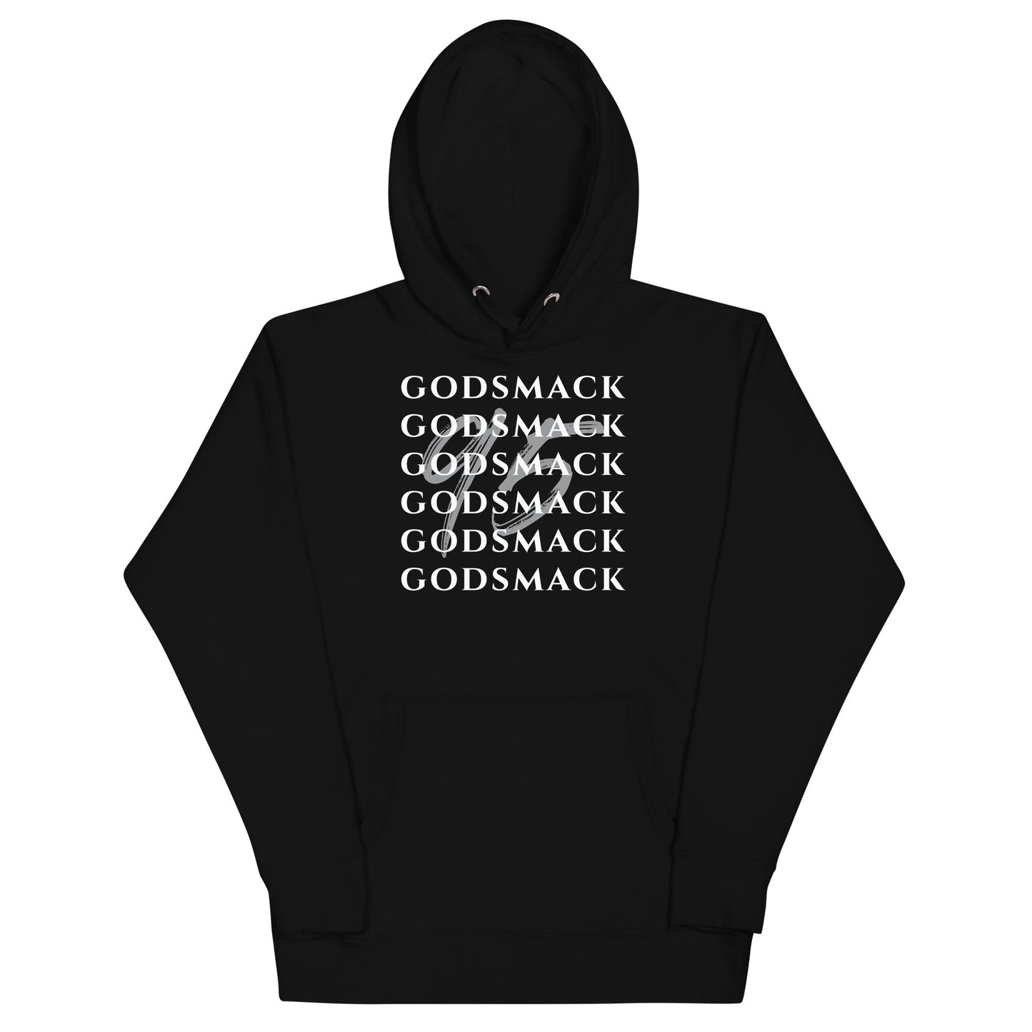 Godsmack Repeat Logo Mens Officially Licensed Hoodie Black