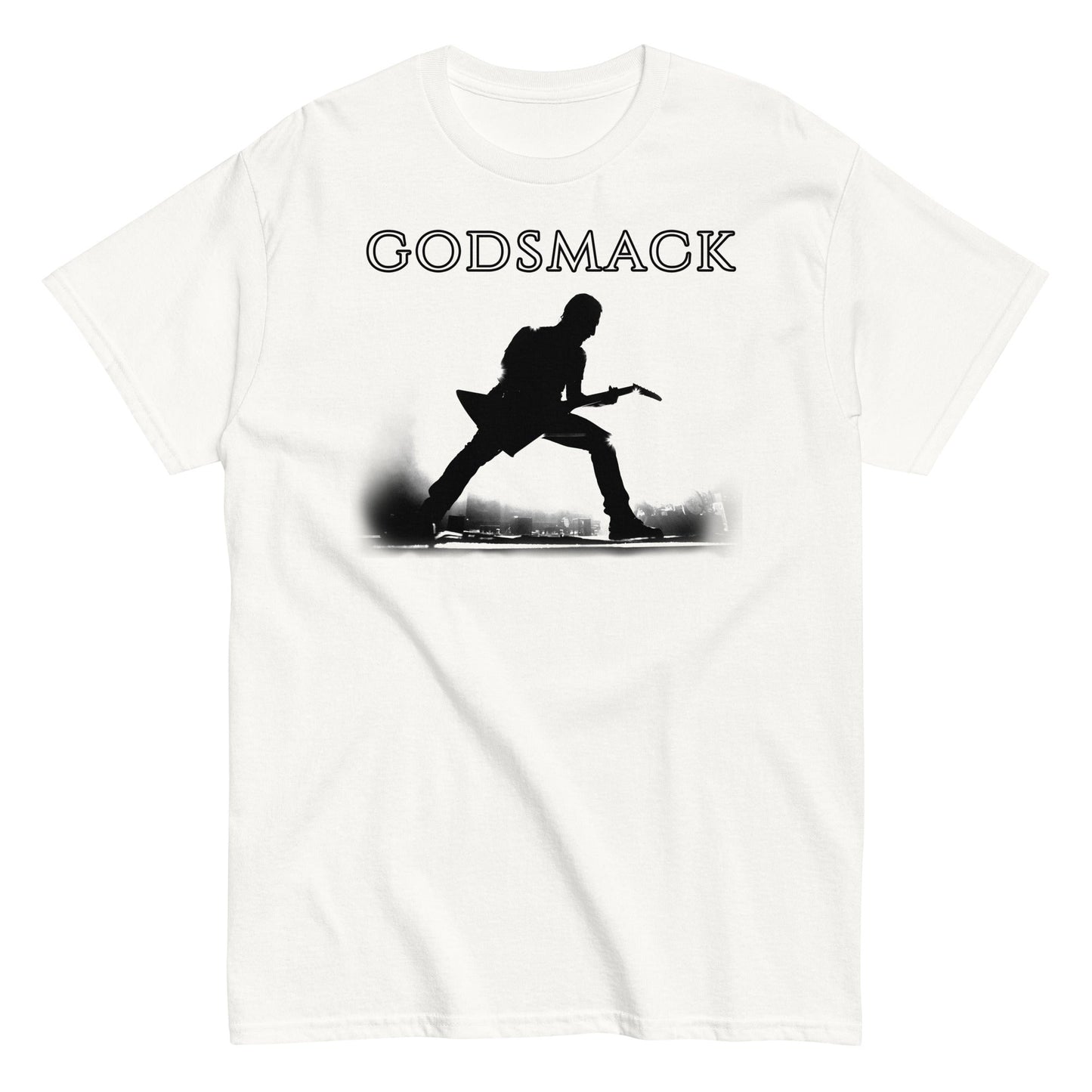 Godsmack Lean In Sillouhete Officially Licensed Mens T Shirt White