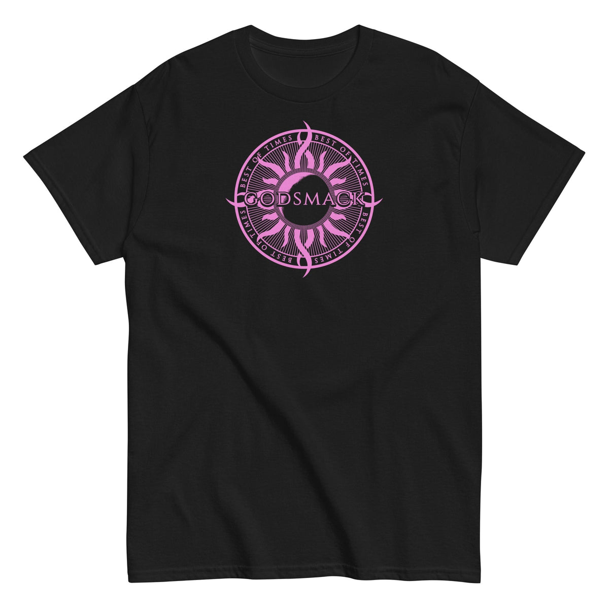Godsmack Pink Godsmack Compass Officially Licensed Mens T Shirt Black