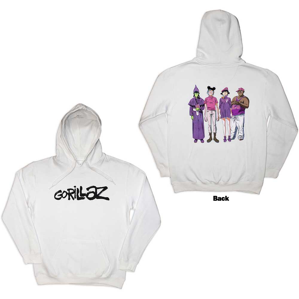 Gorillaz Cracker Island Mens Hoodie White Officially Licensed