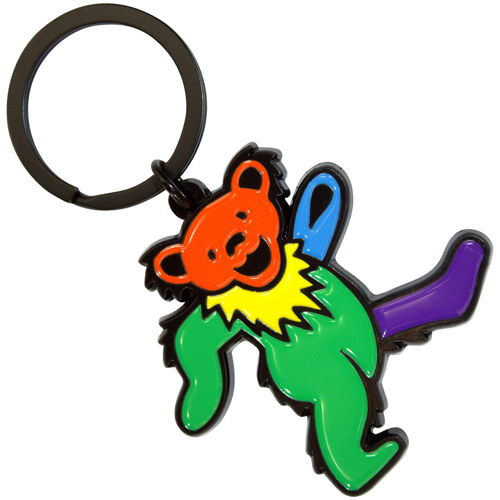 Grateful Dead Green Body Dancing Bear Keychain