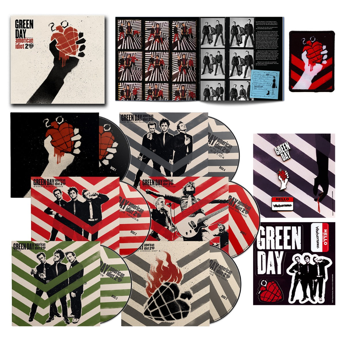 American Idiot: 20th Anniversary Deluxe Edition (4 Cd + 2 Blu-ray) Music CD