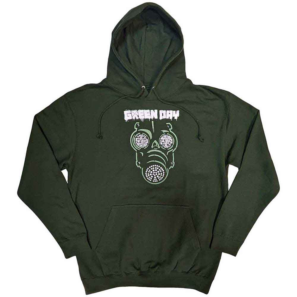 Green Day Green Mask Hoodie Sweatshirt Officially Licensed