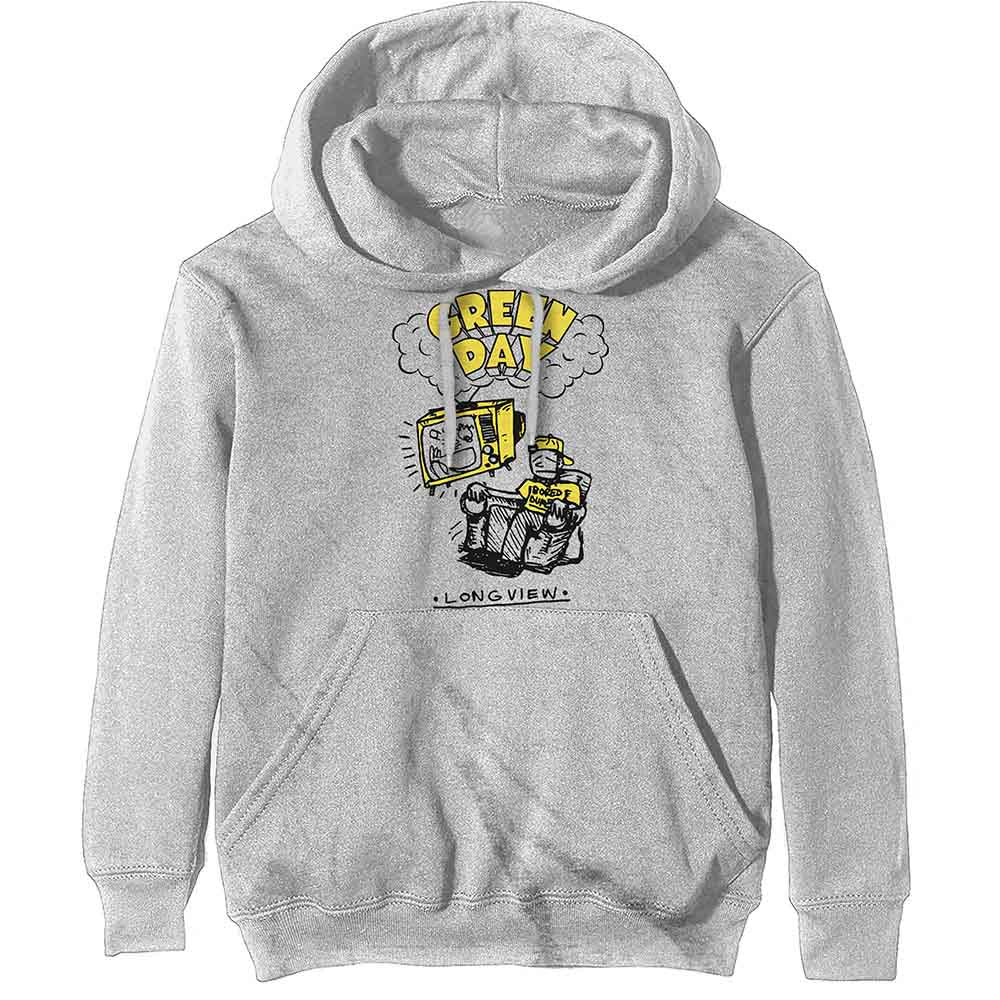Green Day Longview Doodle Hoodie Sweatshirt Officially Licensed