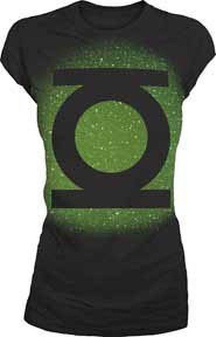 Green Lantern Big Green Emblem Glow T-shirt