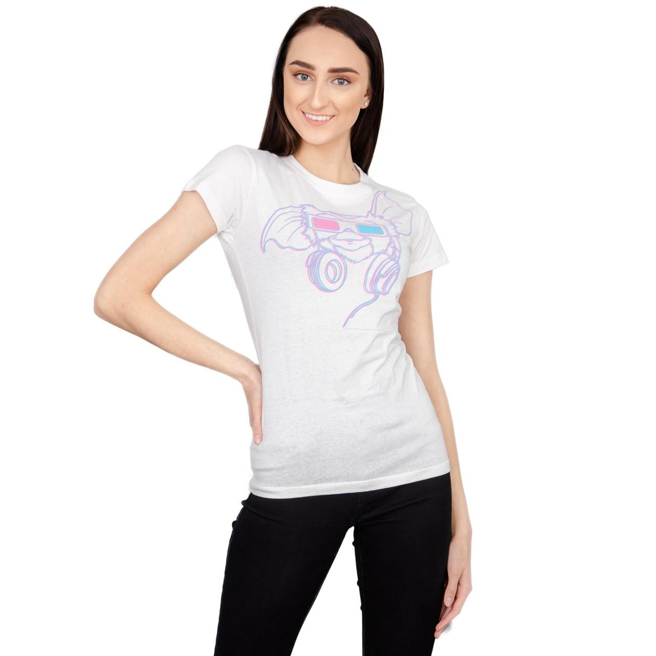 Gremlins Gizmo Headphones 3D Glasses Juniors T-Shirt