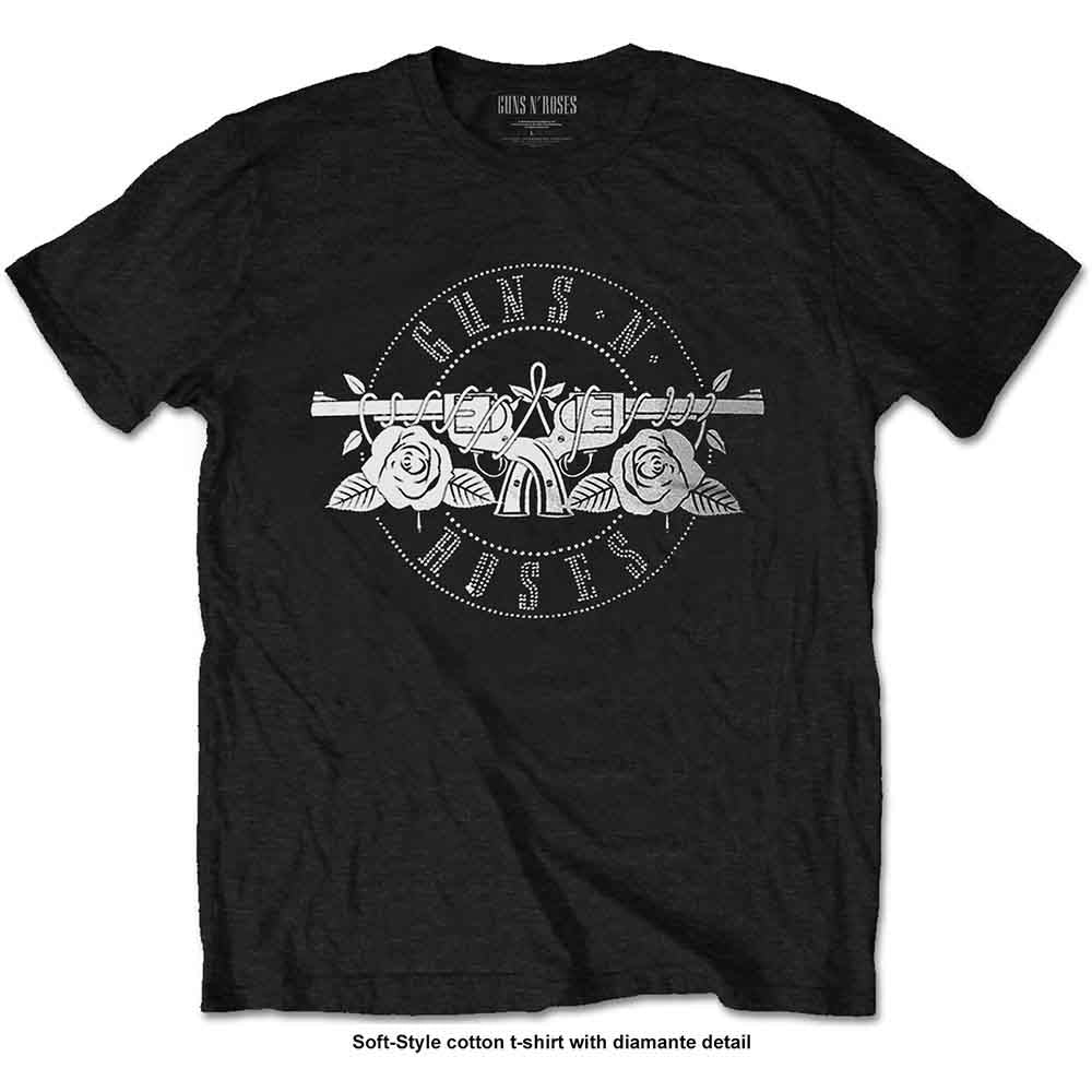 Guns N' Roses Circle Logo Mens T Shirt Officially Licensed
