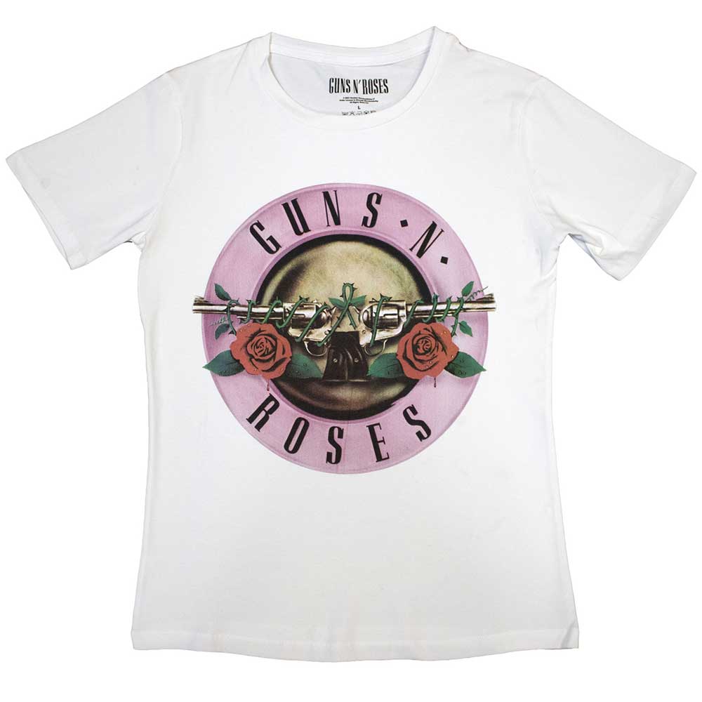 Guns N' Roses Classic Logo Womens T Shirt Officially Licensed