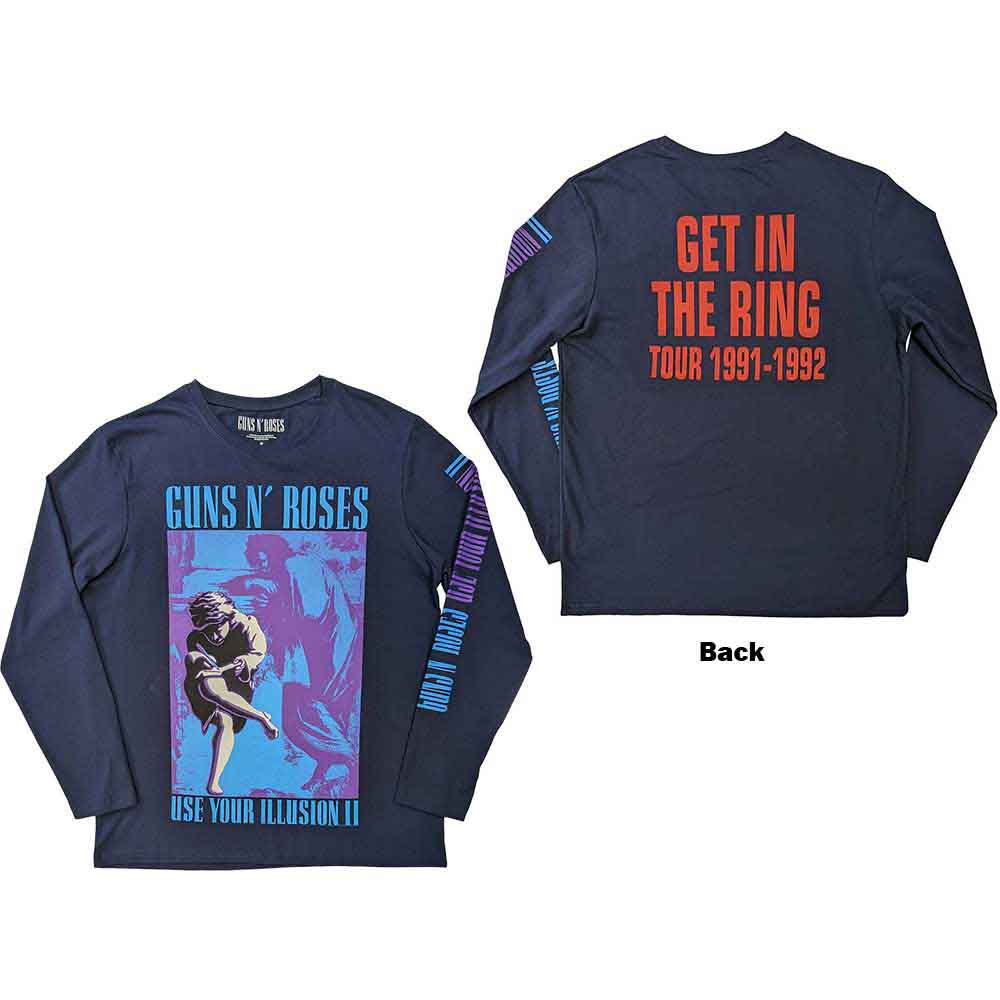 Guns N' Roses Get In The Ring Tour '91-'92 Long Sleeve Shirt Officially Licensed