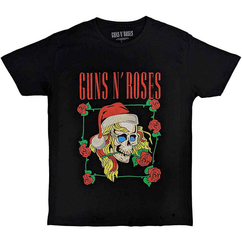 Guns N' Roses Holiday Skull Mens T Shirt Officially Licensed