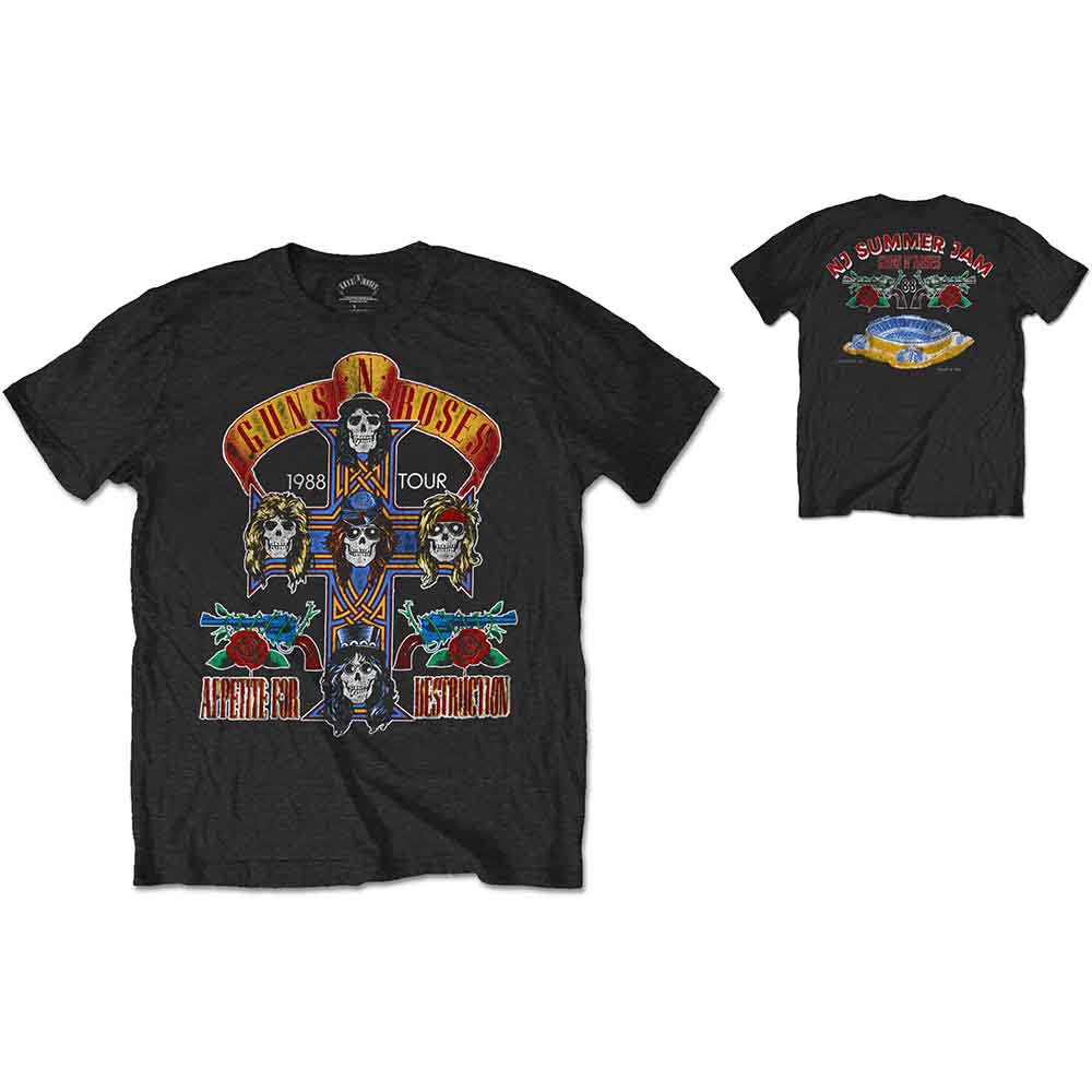 Guns N' Roses NJ Summer Jam 1988 Mens T Shirt Officially Licensed
