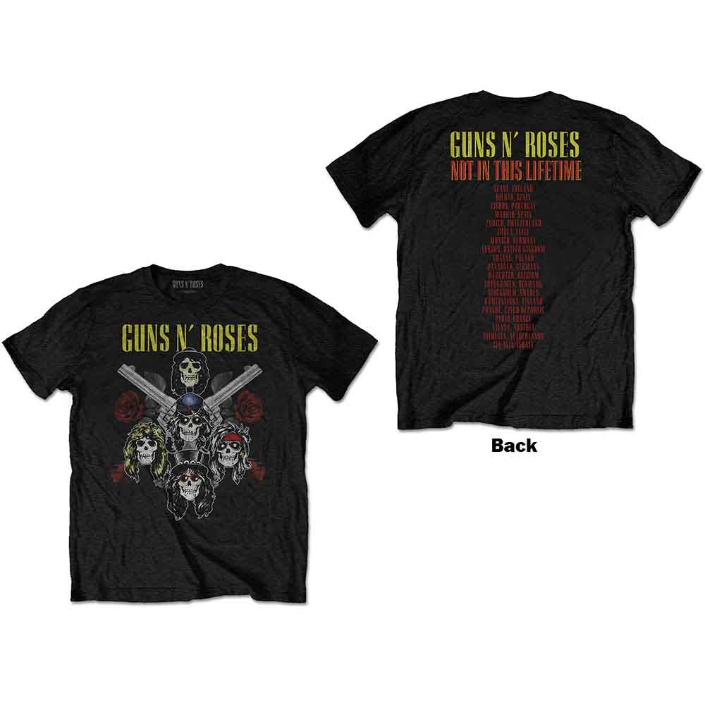 Guns N' Roses Pistols & Roses Mens T Shirt Officially Licensed