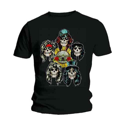 Guns N' Roses Vintage Heads Mens T Shirt Officially Licensed