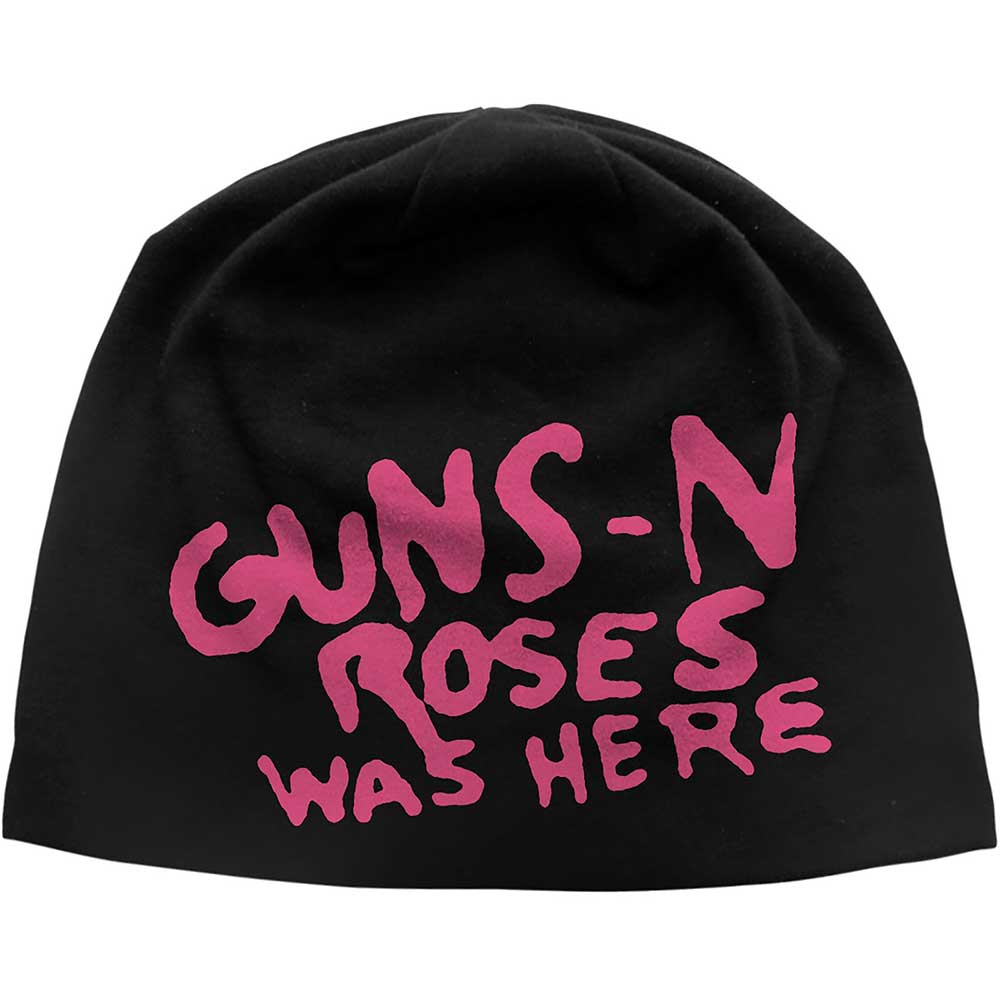 Guns N' Roses Was Here JD Print Beanie Hat Officially Licensed