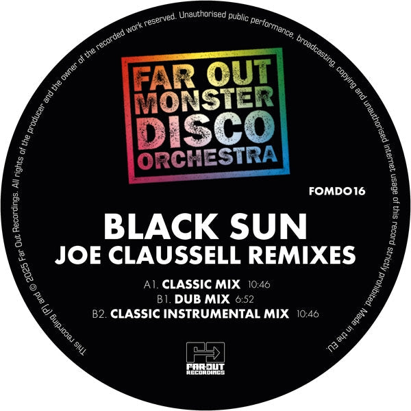 Black Sun (Joaquin Joe Claussell Sacred Rhythm Remixes) (RSD 2025 12" VINYL) Vinyl Record