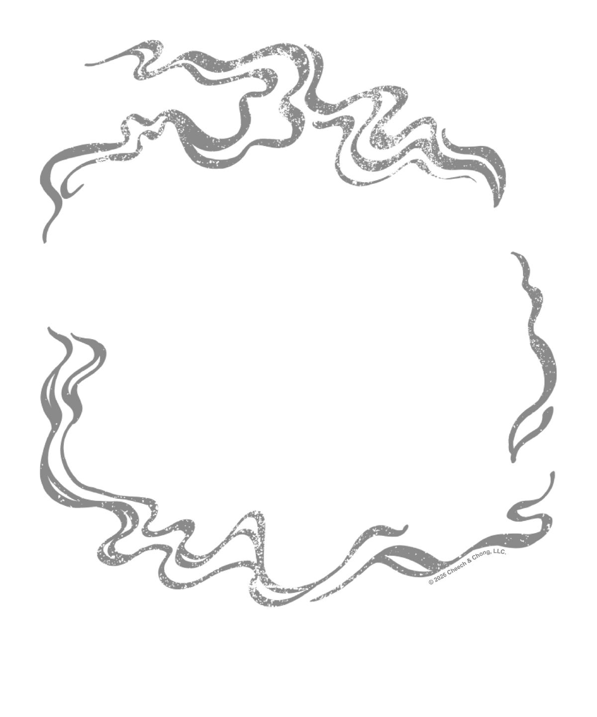 Cheech & Chong Classic Duo Smoke Logo Mens T Shirt Black Officially Licensed