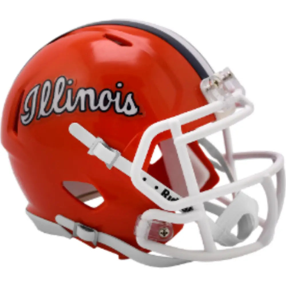 Illinois Fighting Illini NCAA Mini Speed Football Helmet Script - NCAA