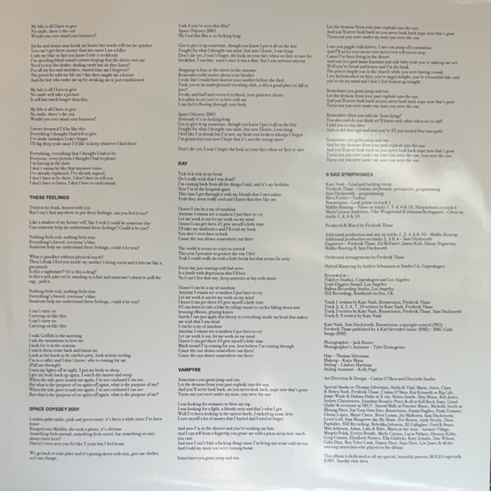Kate Nash – 9 Sad Symphonies (LP Vinyl) Vinyl Record