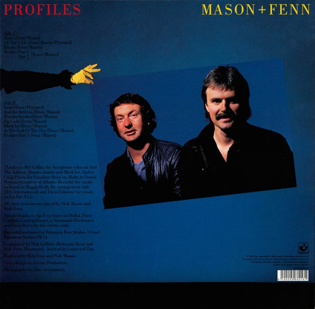 Nick Mason & Rick Fenn – Profiles (LP Vinyl) Vinyl Record