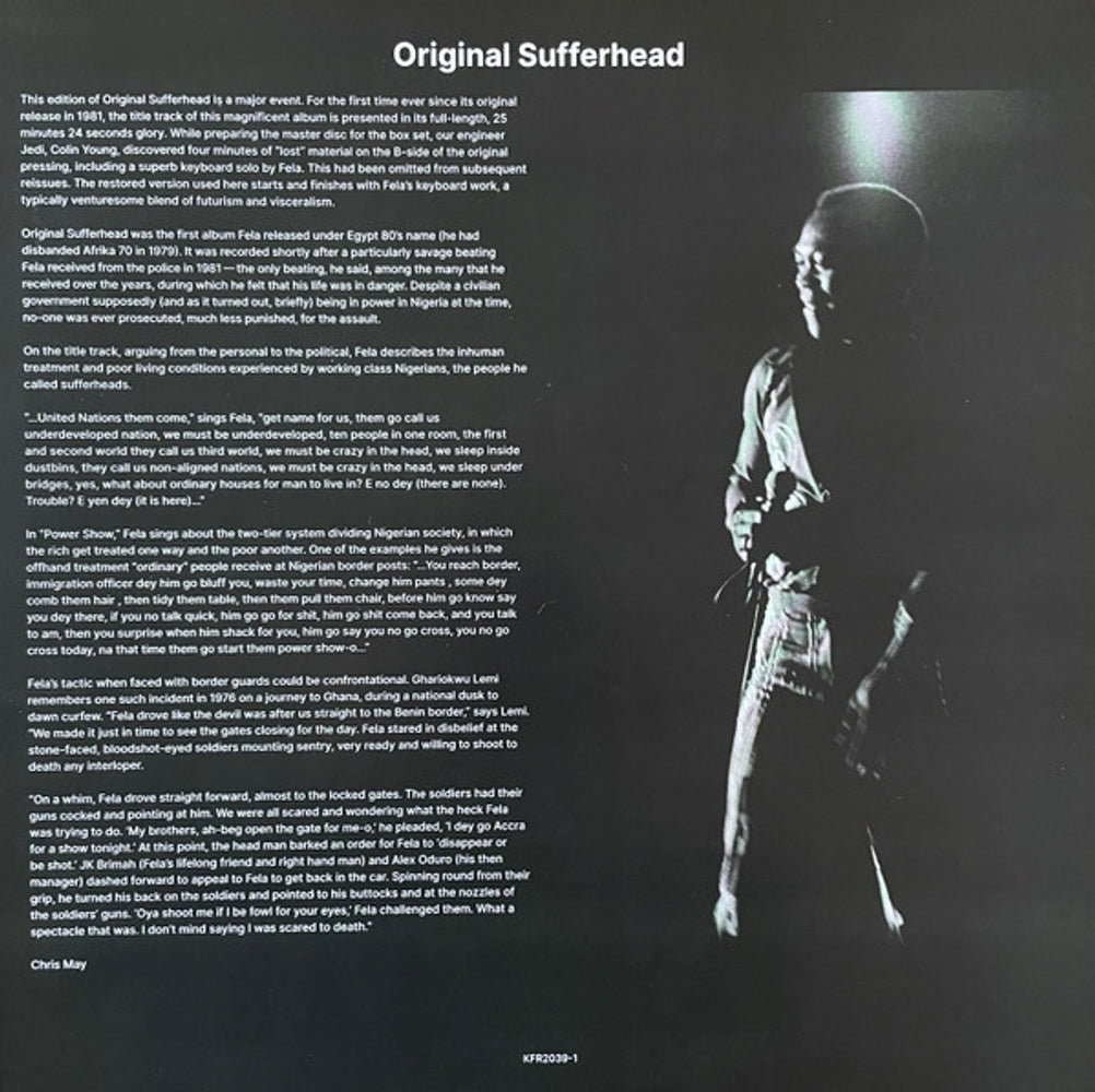 Fela Kuti – Original Sufferhead (LP Vinyl) Vinyl Record